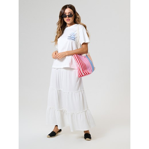 Sinsay - Torba plażowa w kolorowe paski - wielobarwny Sinsay One Size Sinsay