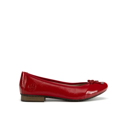 Baleriny Rieker 51950-33 Czerwony Rieker 36 eobuwie.pl