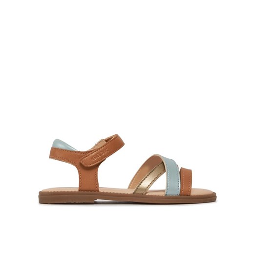 Sandały Geox J Sandal Karly Girl J5235D 054AJ C5BF3 S Beżowy ze sklepu eobuwie.pl w kategorii Sandały dziecięce - zdjęcie 183916878