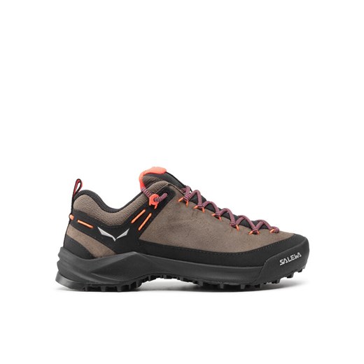 Trekkingi Salewa Ws Wildfire Leather 61396-7953 Brązowy ze sklepu eobuwie.pl w kategorii Buty trekkingowe damskie - zdjęcie 183916886