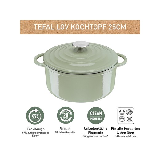 Tefal 2-częściowy zestaw w kolorze zielonym - Ø 25 cm Tefal onesize okazyjna cena Limango Polska