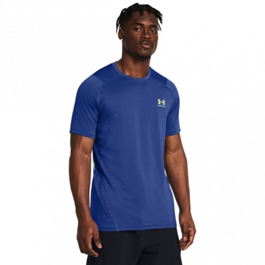Męska koszulka treningowa Under Armour UA HG Armour Ftd Graphic SS - niebieska ze sklepu Sportstylestory.com w kategorii T-shirty męskie - zdjęcie 183919239