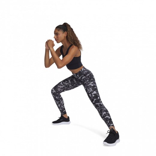 Damskie legginsy treningowe Under Armour Motion Print Legging - czarne ze sklepu Sportstylestory.com w kategorii Spodnie damskie - zdjęcie 183919256