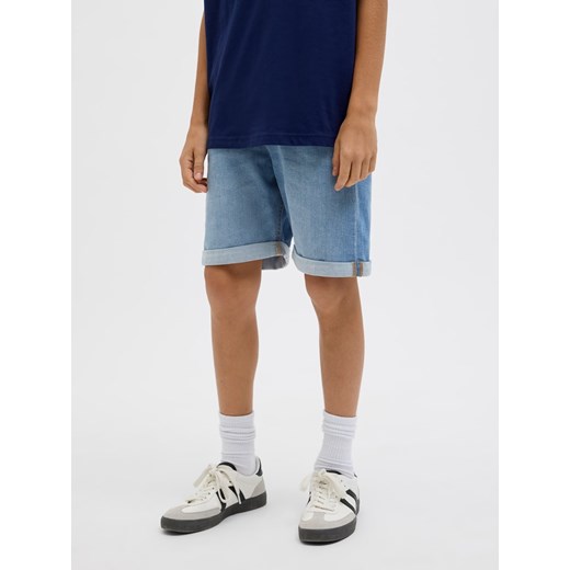JACK &amp; JONES Junior Szorty dżinsowe &quot;Rick&quot; w kolorze błękitnym ze sklepu Limango Polska w kategorii Spodenki chłopięce - zdjęcie 183920226