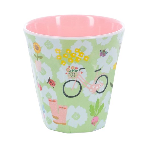 Overbeck and Friends Kubek &quot;Oh Happy Day&quot; w kolorze zielonym - 250 ml ze sklepu Limango Polska w kategorii Kubki - zdjęcie 183920517