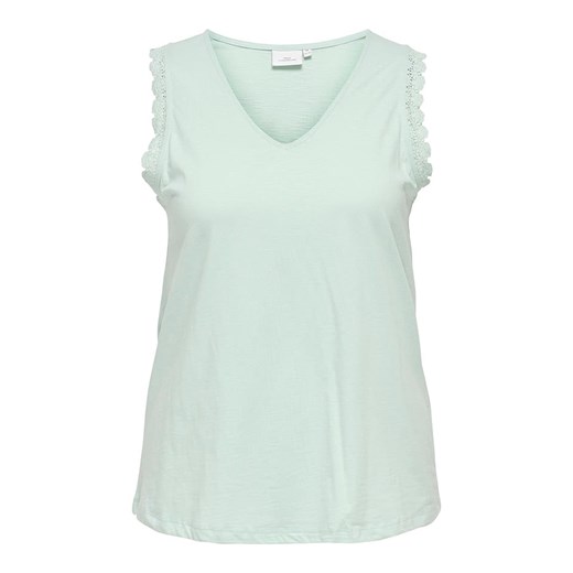 ONLY Carmakoma Top &quot;Lila&quot; w kolorze turkusowym ze sklepu Limango Polska w kategorii Bluzki damskie - zdjęcie 183920827