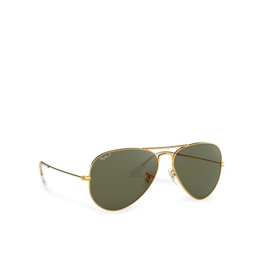 Okulary przeciwsłoneczne Ray-Ban Aviator 0RB3025 Złoty ze sklepu eobuwie.pl w kategorii Okulary przeciwsłoneczne męskie - zdjęcie 183920959