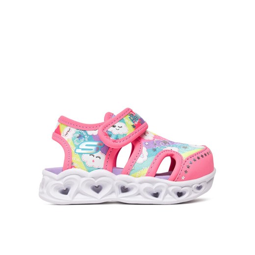 Skechers Sandały Heart Lights Sandals-Cutie Clouds 302977N/HPMT Różowy ze sklepu MODIVO w kategorii Sandały dziecięce - zdjęcie 183921605