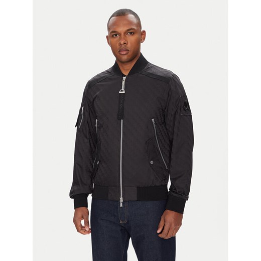 Moose Knuckles Kurtka bomber Courville M14MB003H Czarny Regular Fit ze sklepu MODIVO w kategorii Kurtki męskie - zdjęcie 183921619