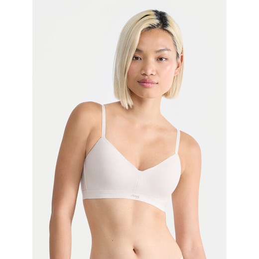 Sloggi Biustonosz top Ever Ease 10219599 Beżowy ze sklepu MODIVO w kategorii Biustonosze - zdjęcie 183921627