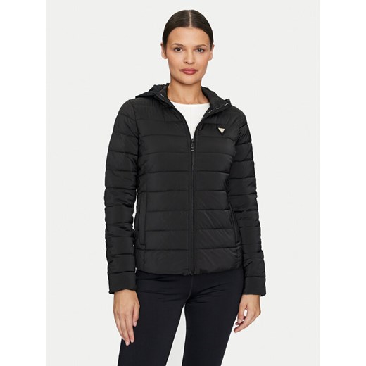 Guess Kurtka puchowa Solid Heavy Diann V4YL04 WF3X0 Czarny Regular Fit ze sklepu MODIVO w kategorii Kurtki damskie - zdjęcie 183921697