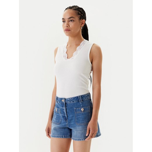 Morgan Top 251-DADILO Biały Slim Fit ze sklepu MODIVO w kategorii Bluzki damskie - zdjęcie 183921727