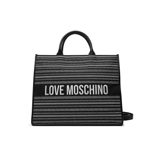 LOVE MOSCHINO Torebka JC4239PP0MKO100A Czarny ze sklepu MODIVO w kategorii Torby Shopper bag - zdjęcie 183921756