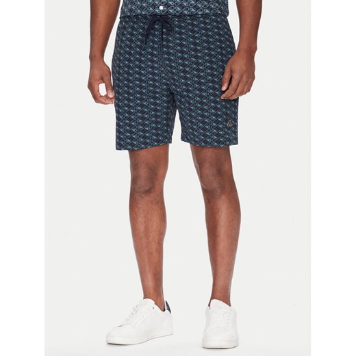 Moose Knuckles Szorty kąpielowe Hide And Swim M15MR756H Granatowy Regular Fit ze sklepu MODIVO w kategorii Kąpielówki - zdjęcie 183921778