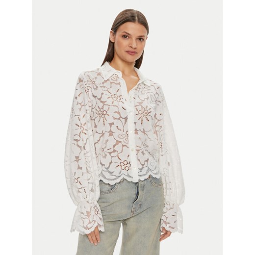 ViCOLO Koszula TB1357 Biały Relaxed Fit ze sklepu MODIVO w kategorii Koszule damskie - zdjęcie 183921795