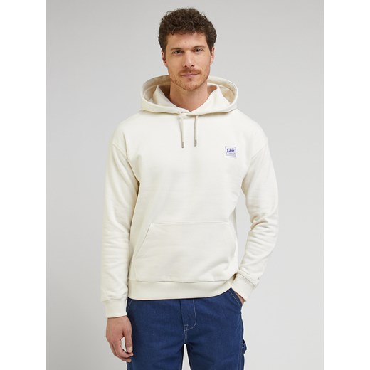 LEE MĘSKA BLUZA Z KAPTUREM LEE WW HOODIE ECRU 112342990 ze sklepu YouNeedit.pl w kategorii Bluzy męskie - zdjęcie 183923265