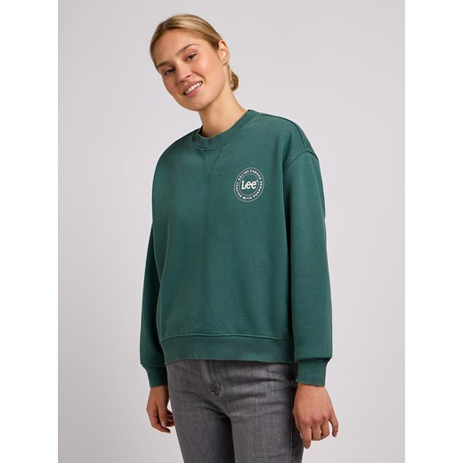 LEE DAMSKA BLUZA LEE ESSENTIAL GRAPHIC SWS EVERGREEN 112350243 ze sklepu YouNeedit.pl w kategorii Bluzy damskie - zdjęcie 183923267