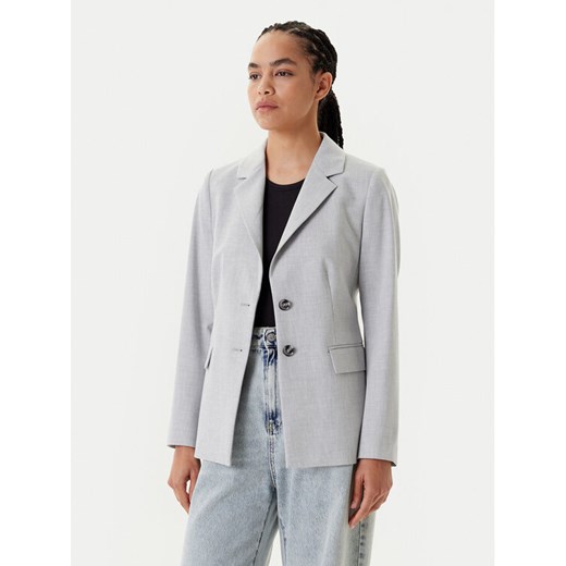 United Colors Of Benetton Marynarka 2R4CDW02W Szary Slim Fit ze sklepu MODIVO w kategorii Marynarki damskie - zdjęcie 183924886