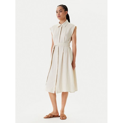 United Colors Of Benetton Sukienka letnia 4AGHDV0B1 Beżowy Regular Fit ze sklepu MODIVO w kategorii Sukienki - zdjęcie 183924926