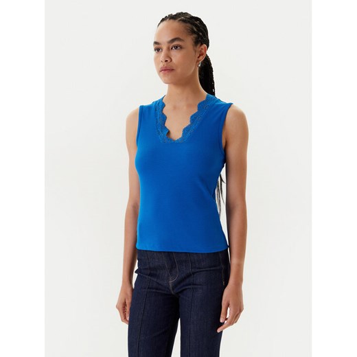 Morgan Top 251-DADILO Niebieski Slim Fit ze sklepu MODIVO w kategorii Bluzki damskie - zdjęcie 183924949