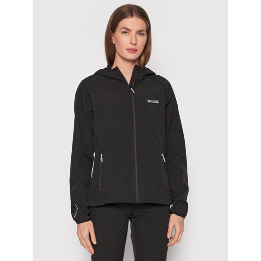 Regatta Kurtka softshell Arec III RWL217 Czarny Regular Fit ze sklepu MODIVO w kategorii Kurtki damskie - zdjęcie 183924955