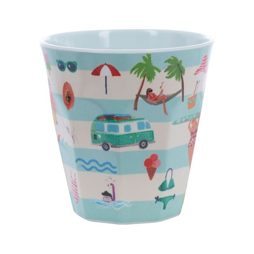 Overbeck and Friends Kubek &quot;Beach Life 1&quot; w kolorze błękitnym - 250 ml ze sklepu Limango Polska w kategorii Kubki - zdjęcie 183926587