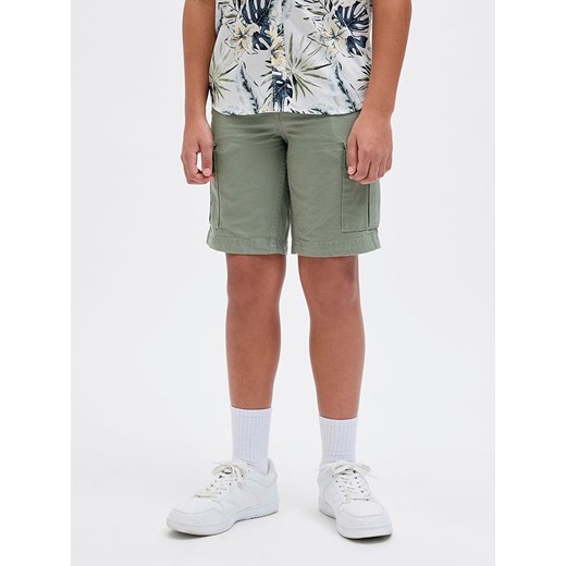 JACK &amp; JONES Junior Szorty &quot;Cole&quot; w kolorze zielonym ze sklepu Limango Polska w kategorii Spodenki chłopięce - zdjęcie 183927299