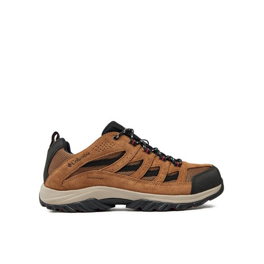 Trekkingi Columbia Crestwood Waterproof 2100651 Brązowy ze sklepu eobuwie.pl w kategorii Buty trekkingowe męskie - zdjęcie 183927916