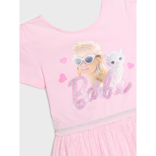 Sinsay sukienka dziewczęca w nadruki z bawełny 