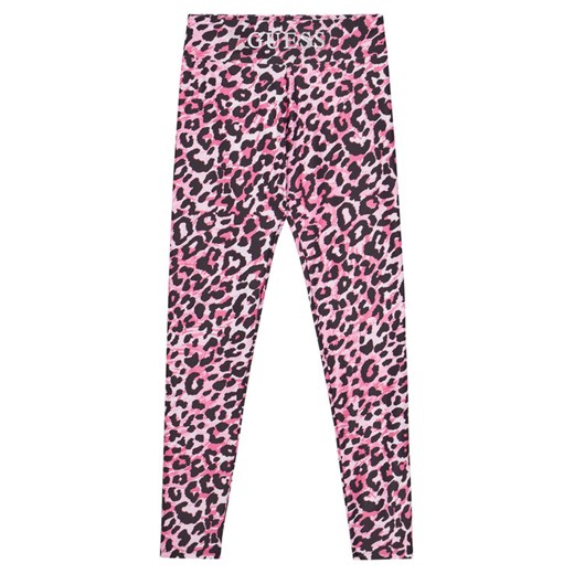 Guess Legginsy J5YB00 MC01P Różowy Slim Fit ze sklepu MODIVO w kategorii Spodenki dziewczęce - zdjęcie 183932126