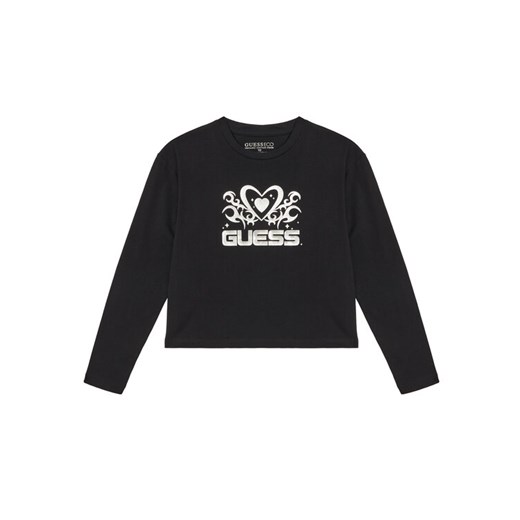 Guess Bluzka J5YI03 K6YW4 Czarny Regular Fit ze sklepu MODIVO w kategorii T-shirty chłopięce - zdjęcie 183932129