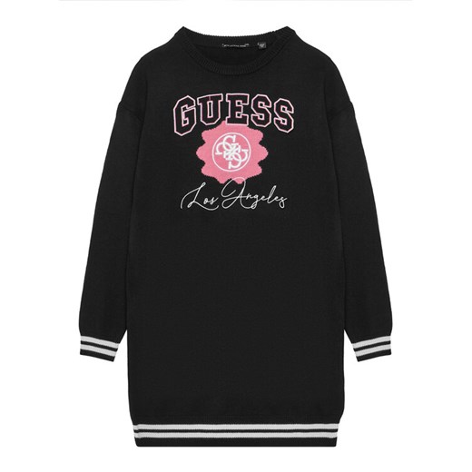 Guess Sukienka dzianinowa J5YK09 Z3OF0 Czarny Regular Fit ze sklepu MODIVO w kategorii Sukienki dziewczęce - zdjęcie 183932158
