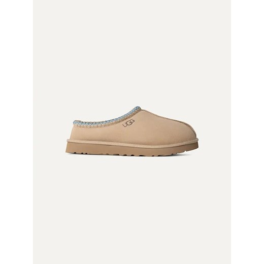 UGG Skórzane kapcie &quot;Tasman&quot; w kolorze beżowym ze sklepu Limango Polska w kategorii Kapcie męskie - zdjęcie 183933317