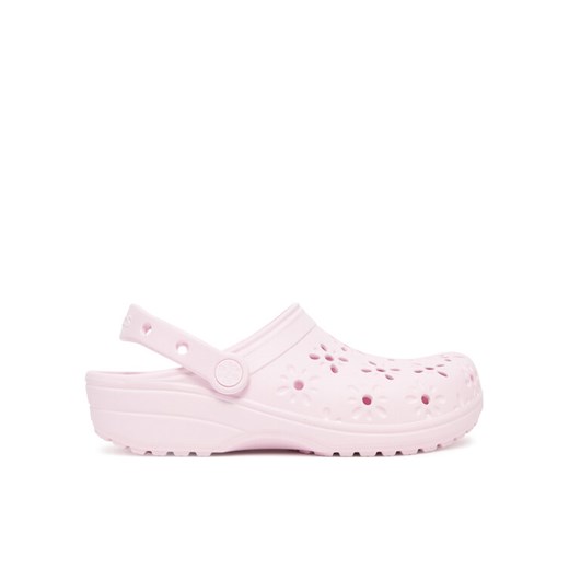 Crocs Klapki Classic Floral Cut Out Clog 210927 Różowy ze sklepu MODIVO w kategorii Klapki damskie - zdjęcie 183934675