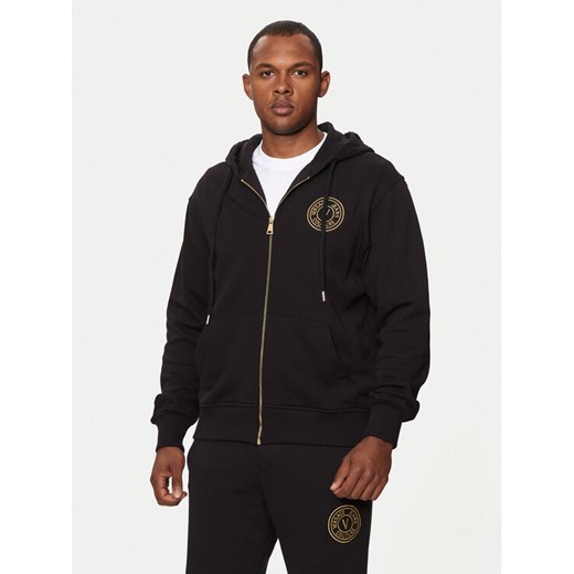 Versace Jeans Couture Bluza 76GAIT02 Czarny Regular Fit ze sklepu MODIVO w kategorii Bluzy męskie - zdjęcie 183934717