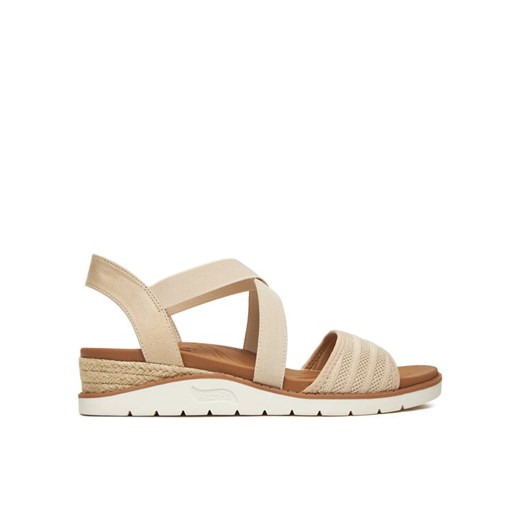 Skechers Sandały BOBS Arch Fit Beach Kiss-Boho Beyond 114013/NAT Beżowy ze sklepu MODIVO w kategorii Sandały damskie - zdjęcie 183934749