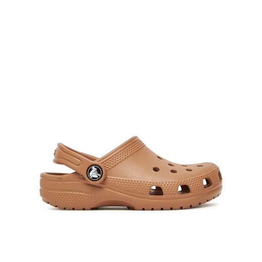 Crocs Klapki Classic Clog 206991 Brązowy ze sklepu MODIVO w kategorii Klapki dziecięce - zdjęcie 183934765
