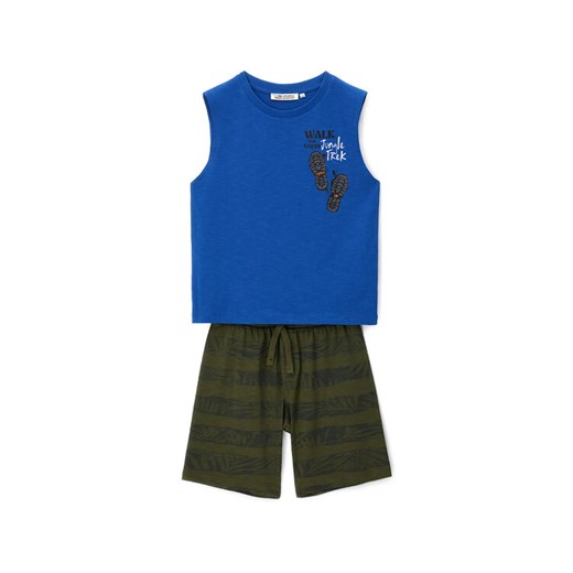 Original Marines Komplet top i spodenki DFP4323YM Kolorowy Regular Fit ze sklepu MODIVO w kategorii Komplety chłopięce - zdjęcie 183934767