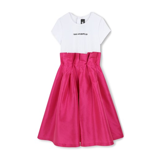 Karl Lagerfeld Kids Sukienka codzienna Z30460 M Różowy Regular Fit ze sklepu MODIVO w kategorii Sukienki dziewczęce - zdjęcie 183934788
