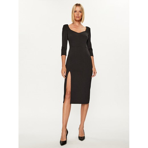 Rinascimento Sukienka koktajlowa CFC0114860003 Czarny Slim Fit ze sklepu MODIVO w kategorii Sukienki - zdjęcie 183934817