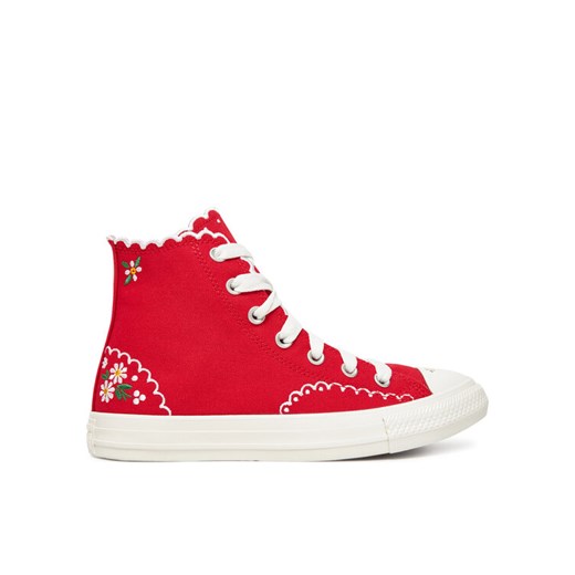 Converse Trampki Chuck Taylor All Star Embroidered Flowers A13518C Czerwony ze sklepu MODIVO w kategorii Trampki damskie - zdjęcie 183934825