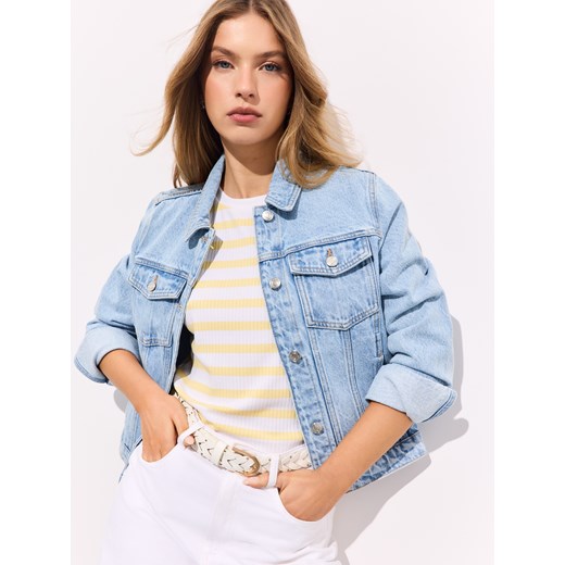 Mohito - Top w paski - żółty ze sklepu Mohito w kategorii Bluzki damskie - zdjęcie 183935585