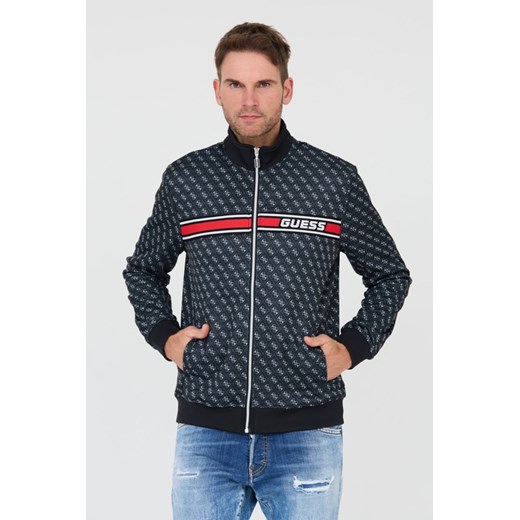 GUESS Czarna męska bluza logowana, Rozmiar XL ze sklepu outfit.pl w kategorii Bluzy męskie - zdjęcie 183936189