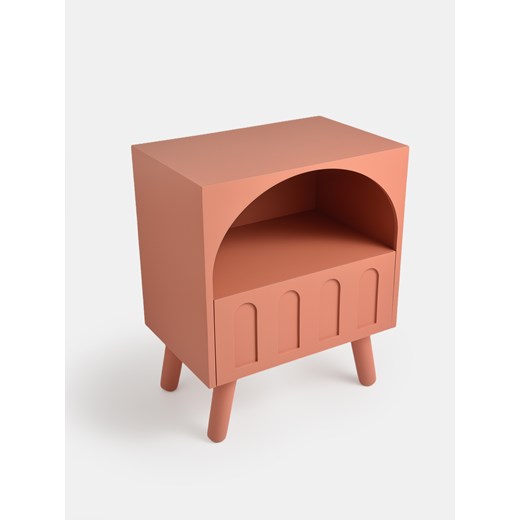 Sinsay - Szafka nocna z szufladą - koralowy Sinsay One Size Sinsay