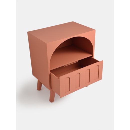 Sinsay - Szafka nocna z szufladą - koralowy Sinsay One Size Sinsay
