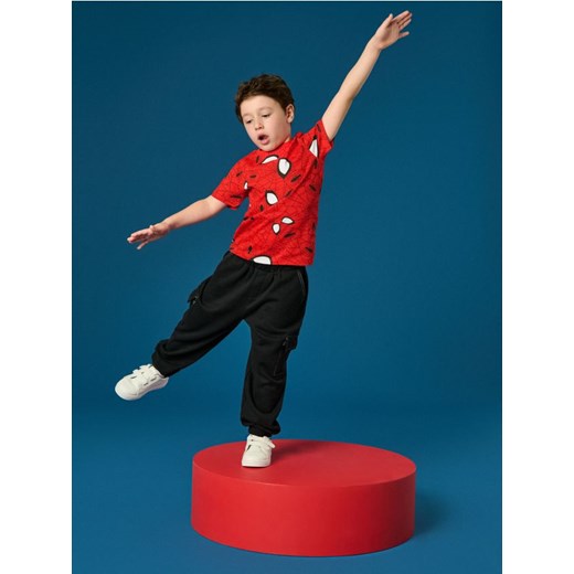 Sinsay - Koszulka Spider-Man - czerwony ze sklepu Sinsay w kategorii T-shirty chłopięce - zdjęcie 183937095
