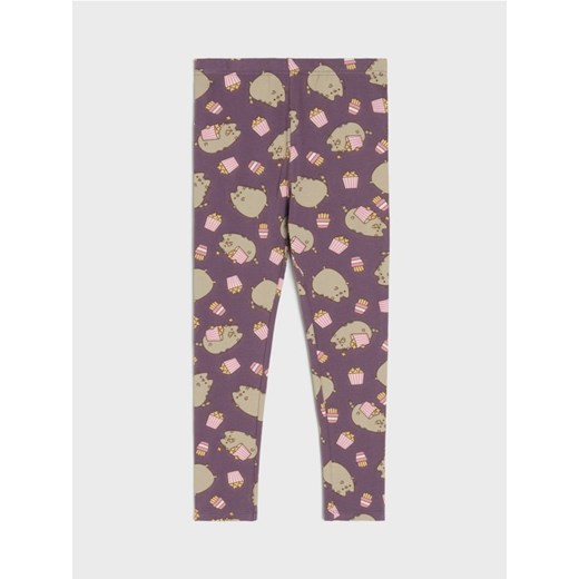 Sinsay - Legginsy Pusheen the Cat - fioletowy ze sklepu Sinsay w kategorii Spodnie dziewczęce - zdjęcie 183937096