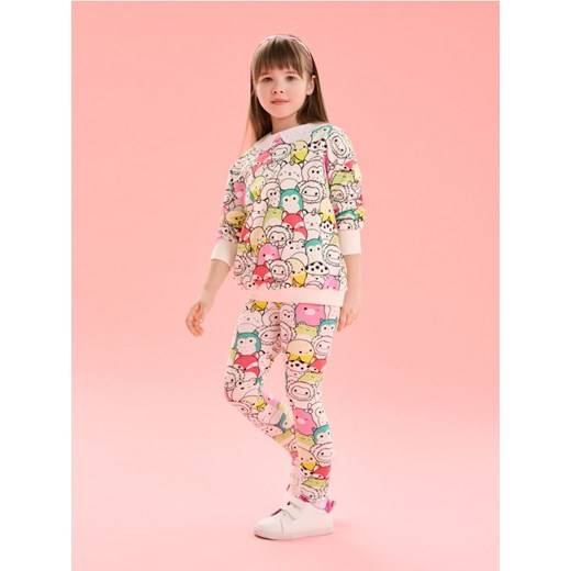 Sinsay - Legginsy Squishmallows - kremowy ze sklepu Sinsay w kategorii Spodnie dziewczęce - zdjęcie 183937195