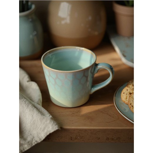 Sinsay - Ceramiczny kubek z uchem - zielony ze sklepu Sinsay w kategorii Kubki - zdjęcie 183937207