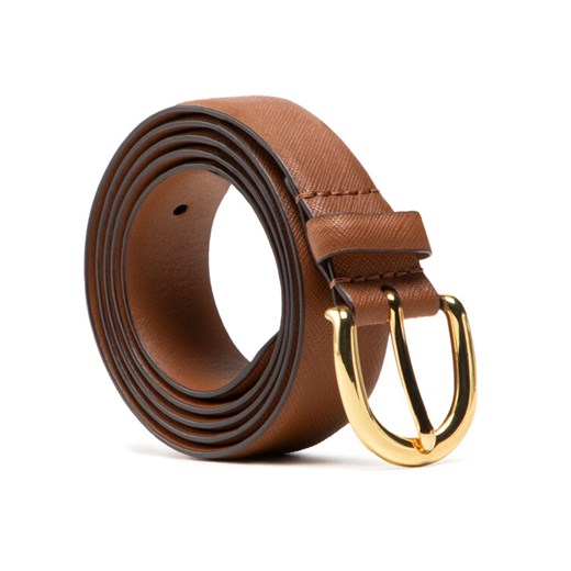 Pasek Damski Lauren Ralph Lauren Charm Classc 412802952005 Brązowy ze sklepu eobuwie.pl w kategorii Paski damskie - zdjęcie 183937288